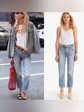 MOTHER Superior The Tomcat The Confession Straight Leg Blue Size 23